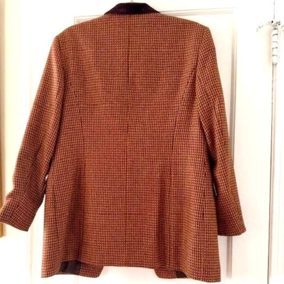 Vintage Monti Wool Tweed Checked Blazer Preppy Academia Autumn - Picture 5 of 10